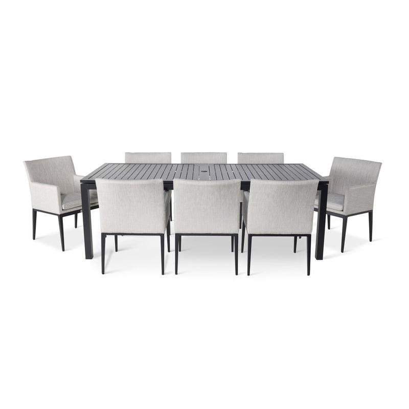 Mila 9 Piece Upholstered Dining Group - The Great Escape