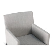 Mila Grey Upholstered Sling Cushioned Dining Chair - The Great Escape