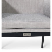 Mila Grey Upholstered Sling Cushioned Dining Chair - The Great Escape