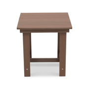 Aruba 24" Square Rustic Brown Poly Lumber Side Table - The Great Escape