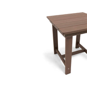 Aruba 24" Square Rustic Brown Poly Lumber Side Table - The Great Escape