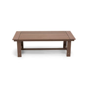 Aruba 24"x48" Rectangle Rustic Brown Poly Lumber Coffee Table - The Great Escape