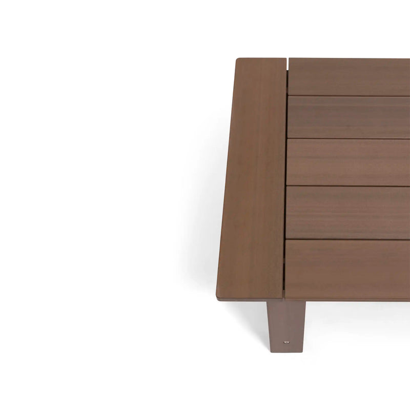 Aruba 24"x48" Rectangle Rustic Brown Poly Lumber Coffee Table - The Great Escape
