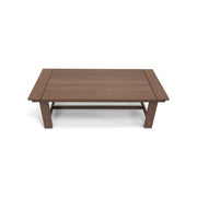 Aruba 24"x48" Rectangle Rustic Brown Poly Lumber Coffee Table - The Great Escape
