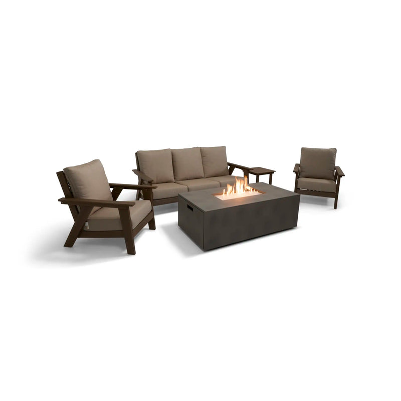 Aruba 5 Piece Sofa Firepit Chat Group - The Great Escape