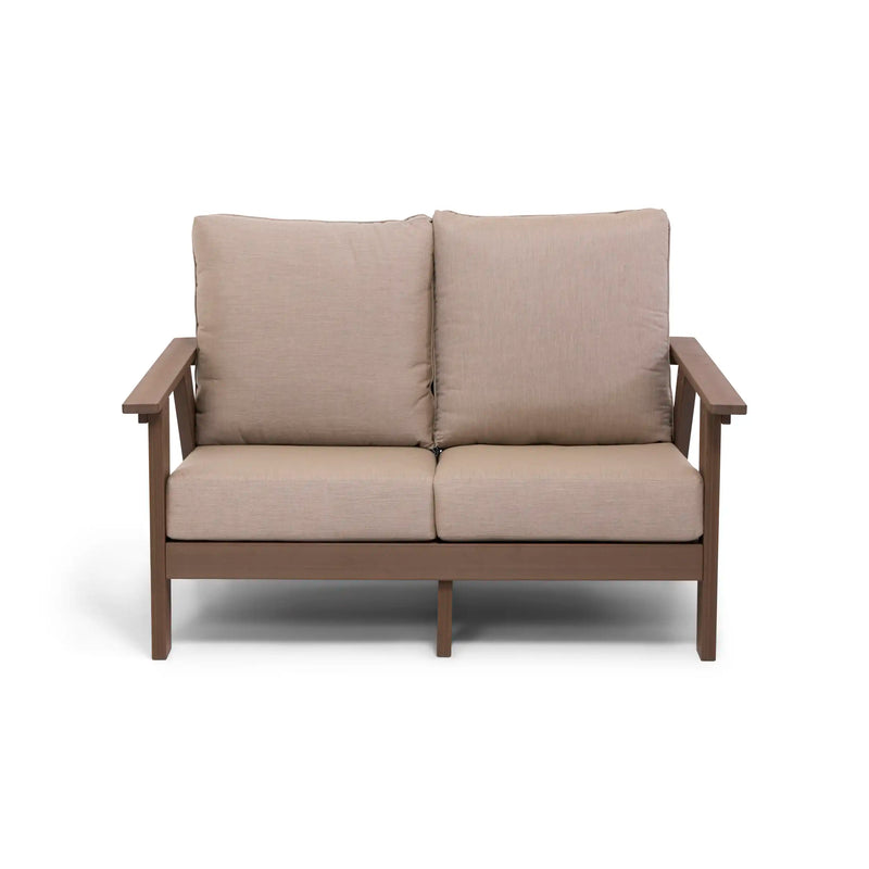 Aruba 5 Piece Loveseat Firepit Chat Group - The Great Escape