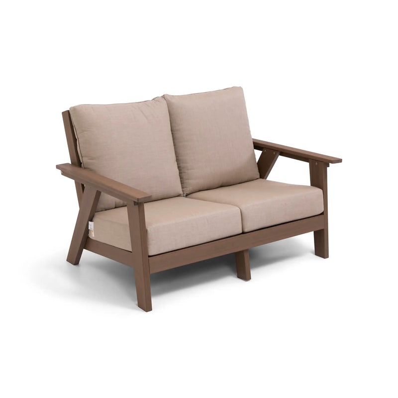 Aruba 5 Piece Loveseat Firepit Chat Group - The Great Escape