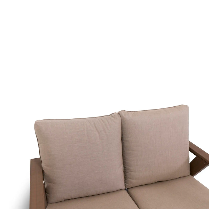 Aruba 5 Piece Loveseat Firepit Chat Group - The Great Escape