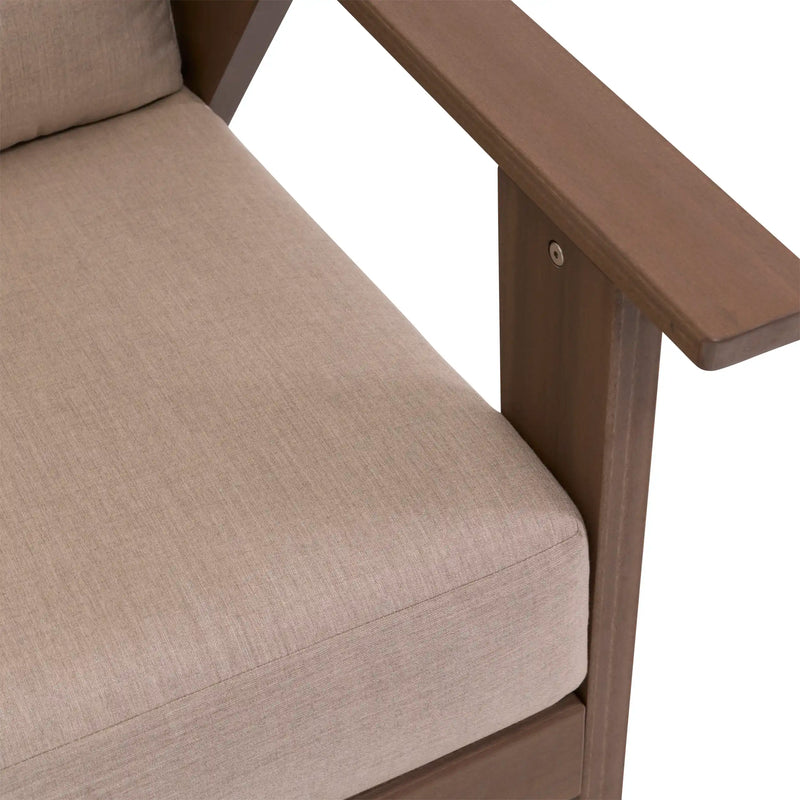 Aruba 5 Piece Loveseat Firepit Chat Group - The Great Escape