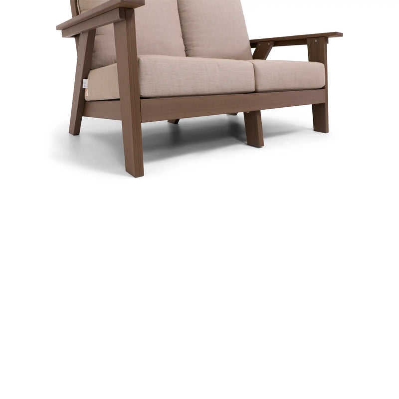 Aruba 5 Piece Loveseat Firepit Chat Group - The Great Escape