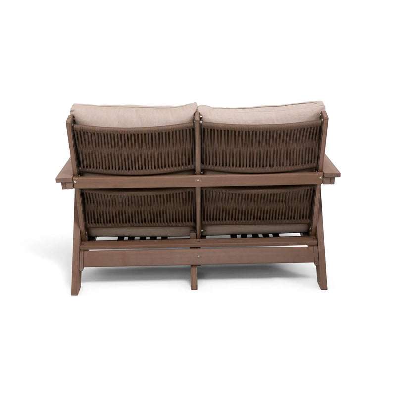 Aruba 5 Piece Loveseat Firepit Chat Group - The Great Escape
