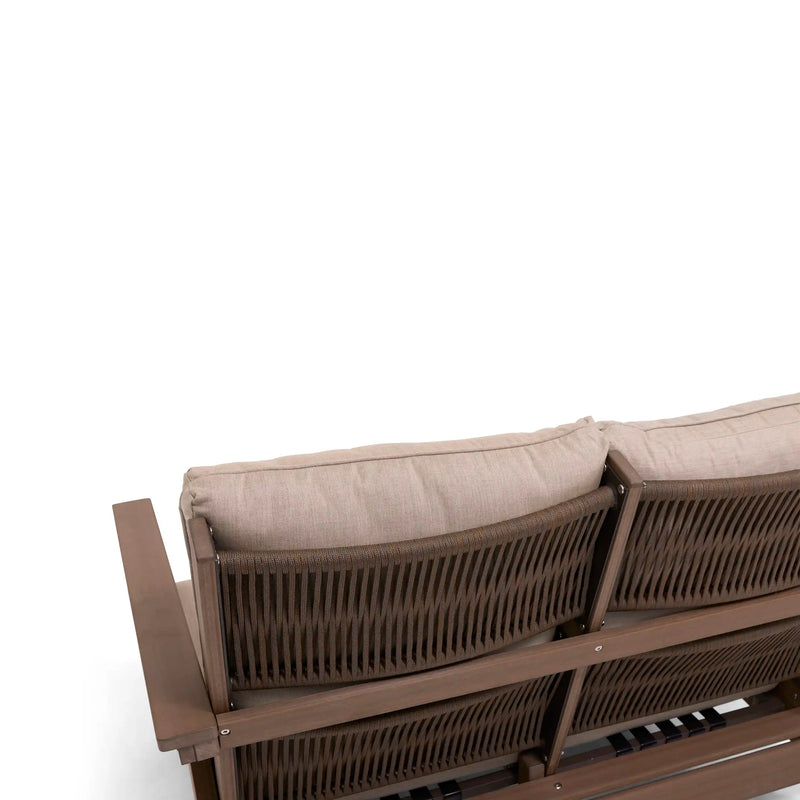 Aruba 5 Piece Loveseat Firepit Chat Group - The Great Escape