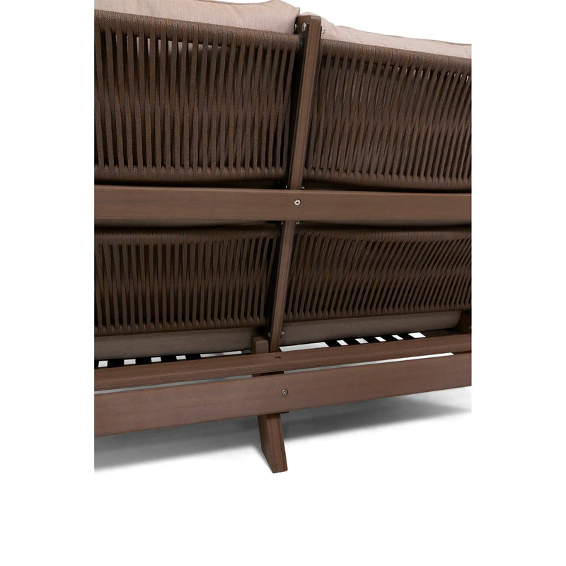 Aruba 5 Piece Loveseat Firepit Chat Group - The Great Escape