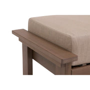 Aruba Cushioned Lumber Ottoman - The Great Escape