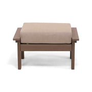 Aruba Cushioned Lumber Ottoman - The Great Escape