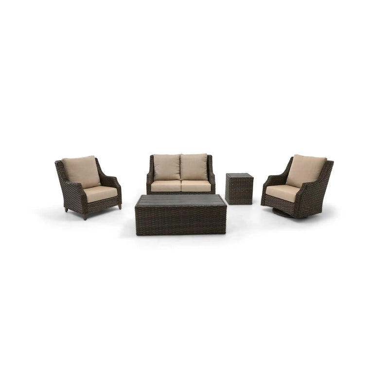Aruba XL 5 Piece Loveseat Chat Group - The Great Escape