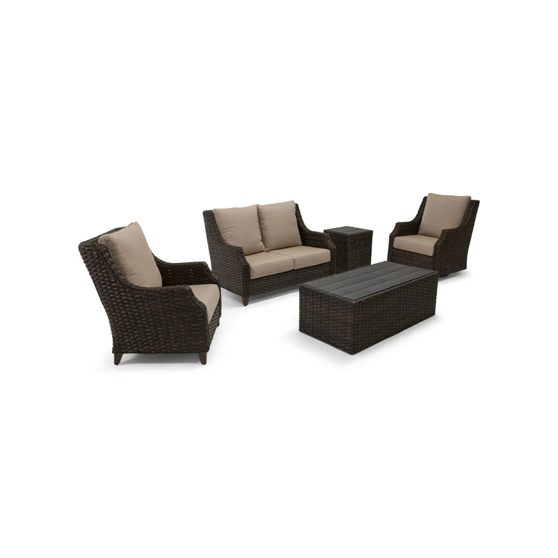 Aruba XL 5 Piece Loveseat Chat Group - The Great Escape