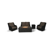 Aruba XL 5 Piece Loveseat Firepit/Chat Group - The Great Escape