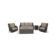 Aruba XL 5 Piece Sofa Firepit/Chat Group - The Great Escape