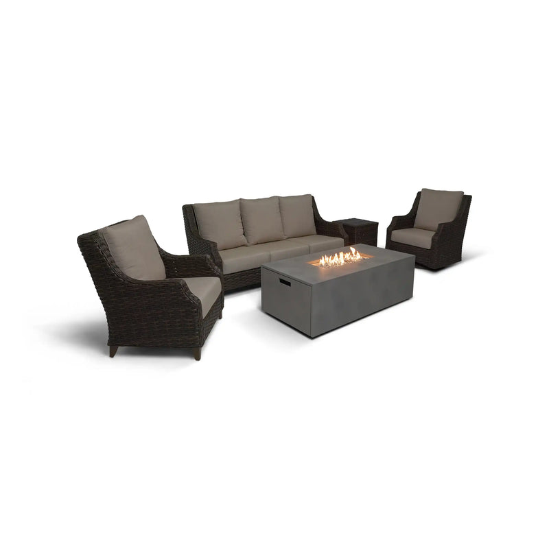 Aruba XL 5 Piece Sofa Firepit/Chat Group - The Great Escape