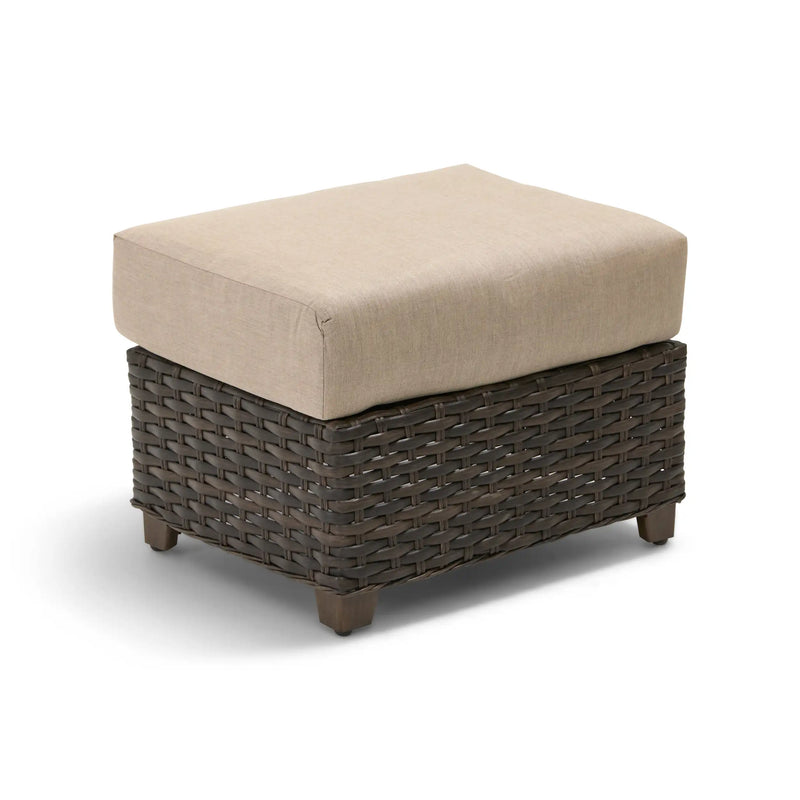 Aruba XL Deep Seat Cushioned Woven Ottoman - The Great Escape