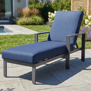 Newport Grey Chaise Lounge - The Great Escape