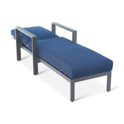 Newport Grey Chaise Lounge - The Great Escape