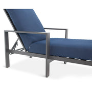 Newport Grey Chaise Lounge - The Great Escape