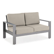 Newport Grey Loveseat in Spectrum Dove - The Great Escape