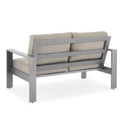Newport Grey Loveseat in Spectrum Dove - The Great Escape