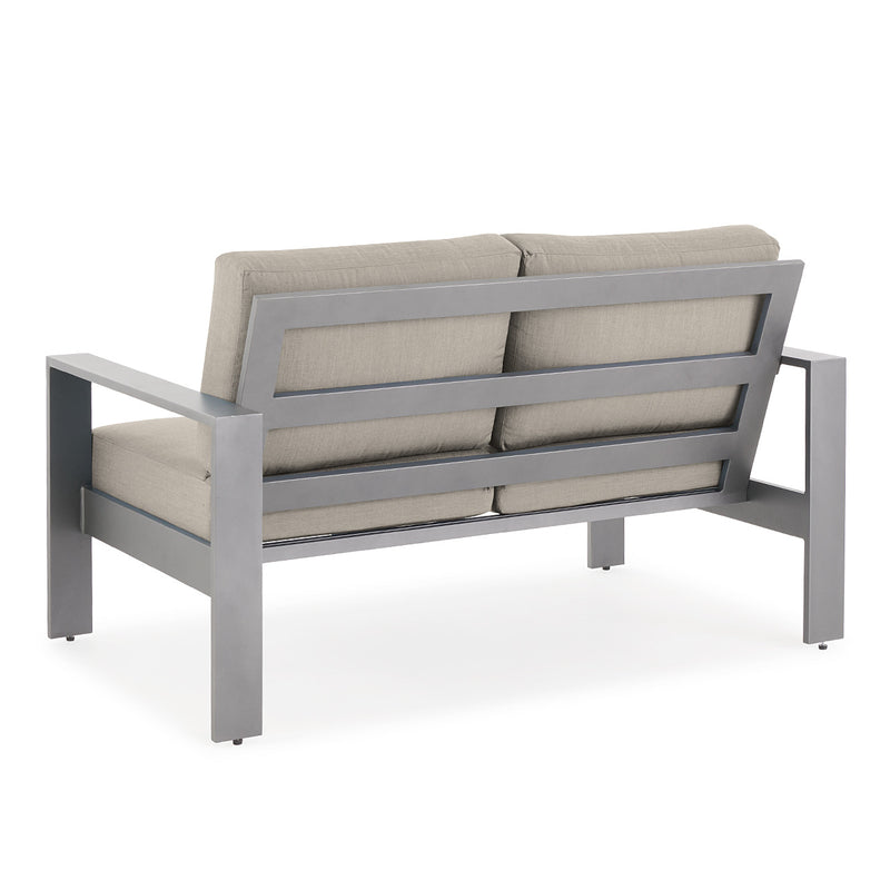 Newport Grey Loveseat in Spectrum Dove - The Great Escape