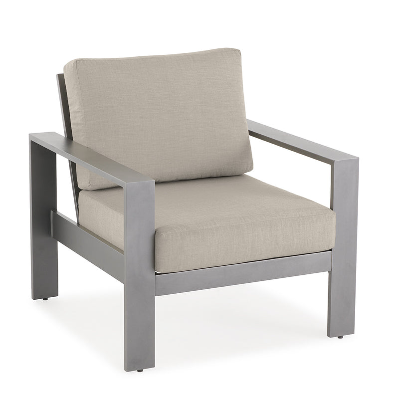 Newport Grey Lounge Chair in Spectrum Dove - The Great Escape