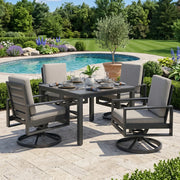 Newport Grey 5 Piece Dining Group in Spectrum Dove - The Great Escape