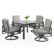 Newport Grey 5 Piece Dining Group in Spectrum Dove - The Great Escape