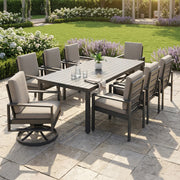 Newport Grey 9 Piece Dining Group in Spectrum Dove - The Great Escape