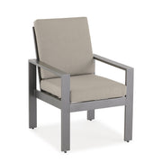 Newport Grey Cushioned Dining Chair in Spectrum Dove - The Great Escape