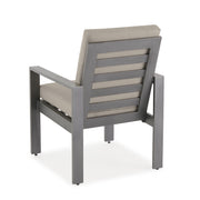Newport Grey Cushioned Dining Chair in Spectrum Dove - The Great Escape