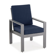 Newport Grey Cushioned Dining Chair in Spectrum Indigo - The Great Escape
