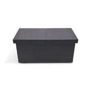 24"x58" Rectangle Black Firepit/Coffee Table - The Great Escape