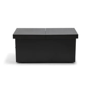 24"x58" Rectangle Brown Firepit/Coffee Table - The Great Escape