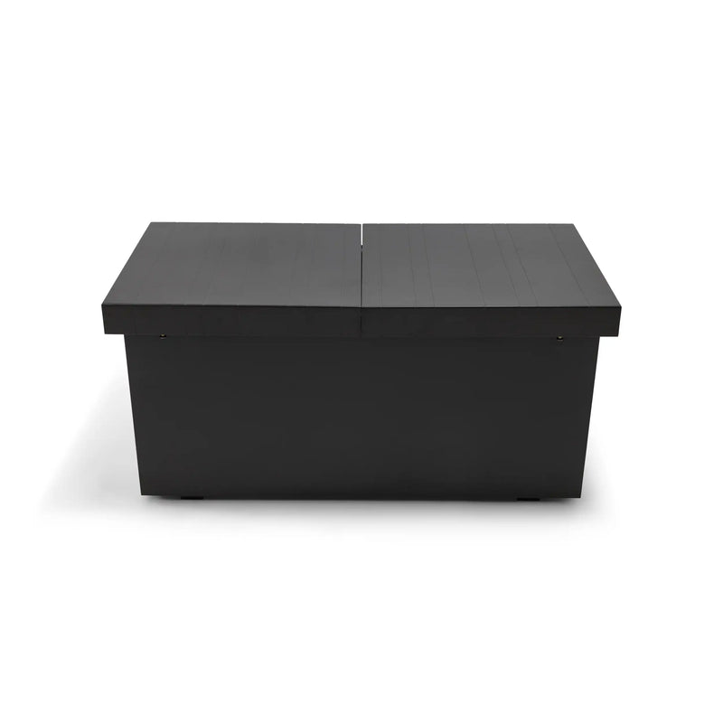 24"x58" Rectangle Brown Firepit/Coffee Table - The Great Escape