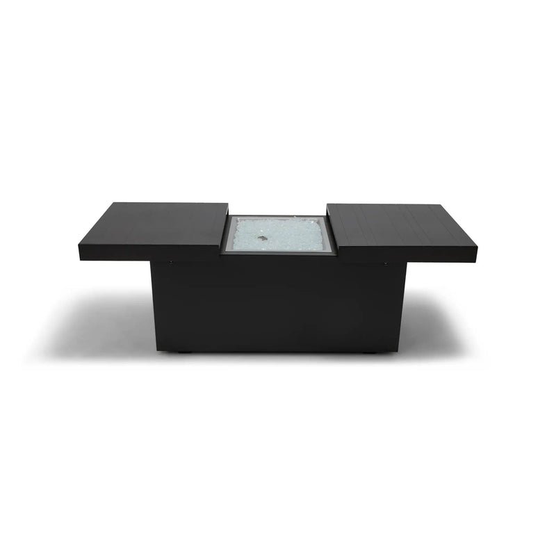 24"x58" Rectangle Brown Firepit/Coffee Table - The Great Escape