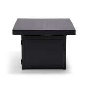 34" Square Black Firepit/Coffee Table - The Great Escape