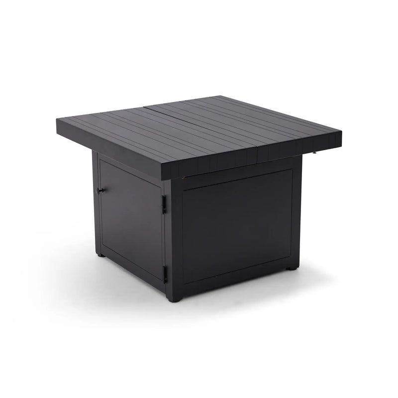 34" Square Black Firepit/Coffee Table - The Great Escape