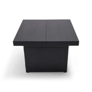 34" Square Black Firepit/Coffee Table - The Great Escape