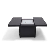 34" Square Black Firepit/Coffee Table - The Great Escape
