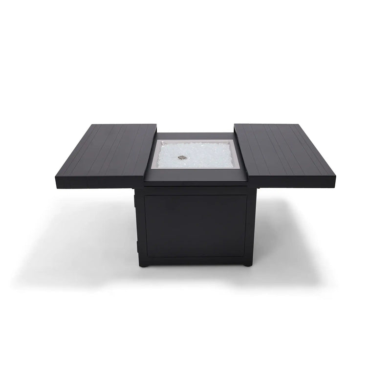 34" Square Black Firepit/Coffee Table - The Great Escape