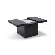 34" Square Black Firepit/Coffee Table - The Great Escape