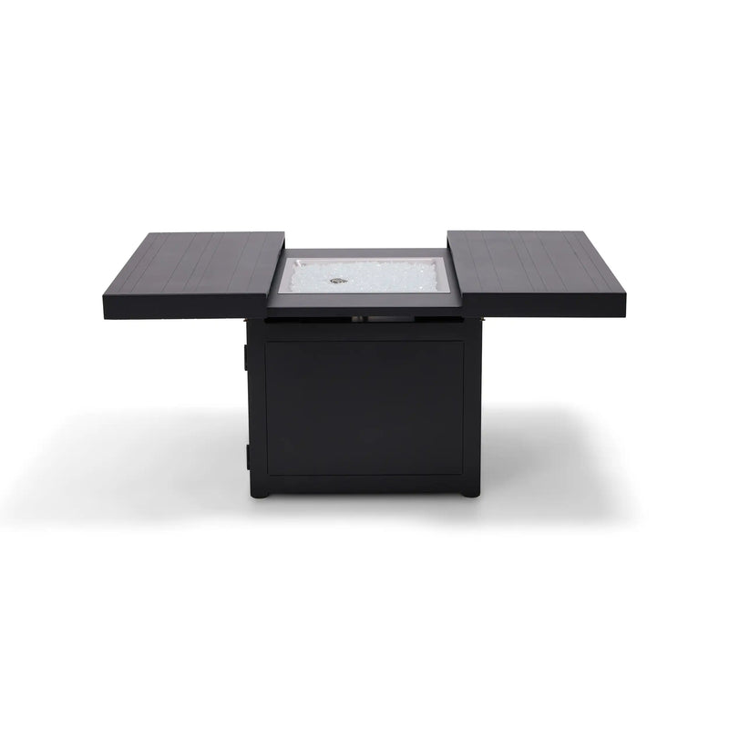 34" Square Black Firepit/Coffee Table - The Great Escape
