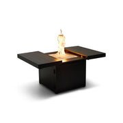 34" Square Black Firepit/Coffee Table - The Great Escape